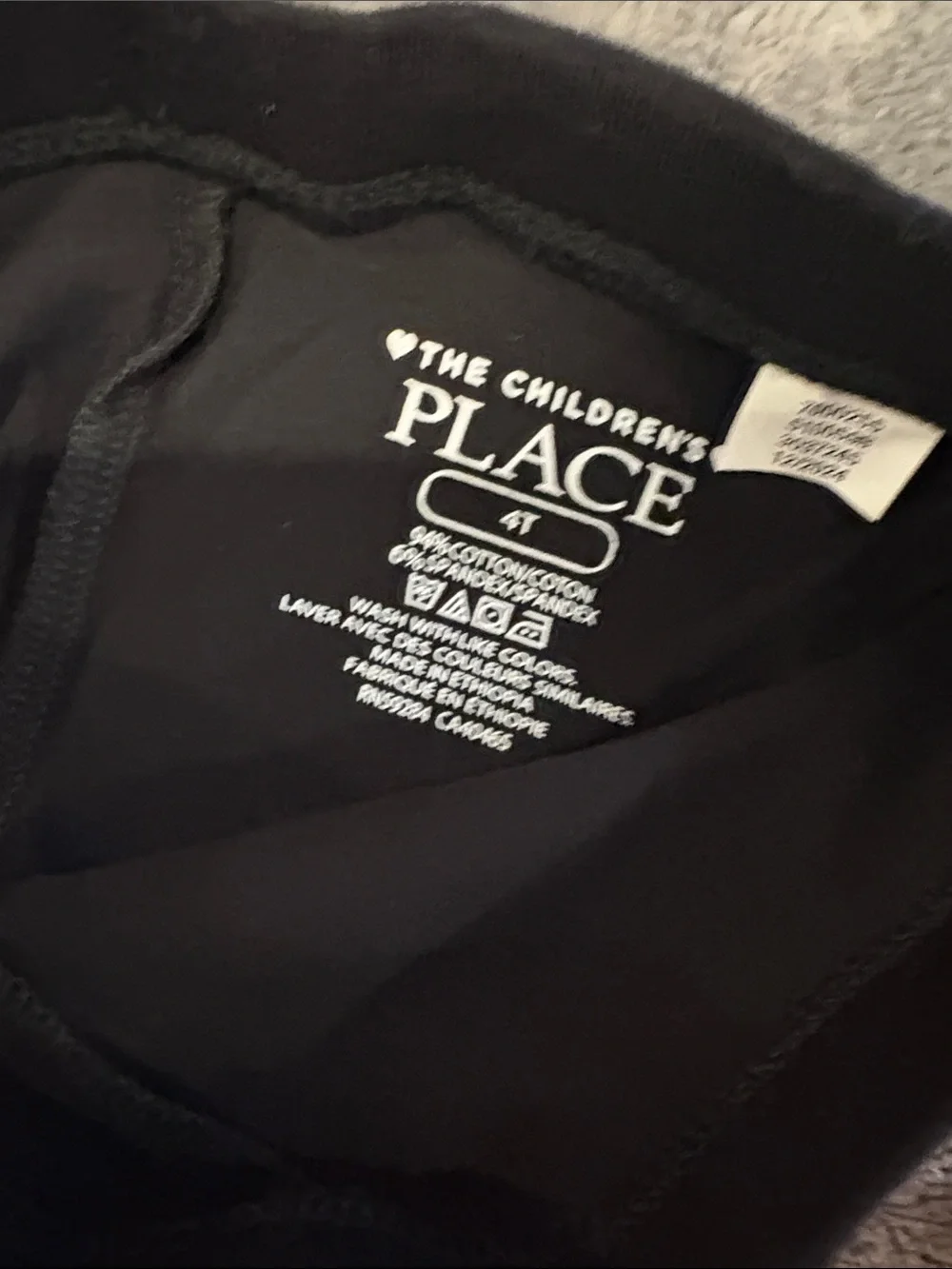 The Children's Place Kids Leggings - Black & Hot Pink
